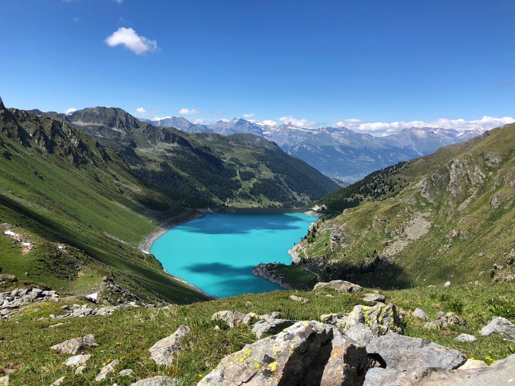 Crossing the Valais - Lake Cleuson